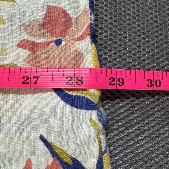 Lauren Ralph Lauren 100% Linen Relaxed Fit Floral Short Sleeve Shirt Size 3X - Picture 12 of 13